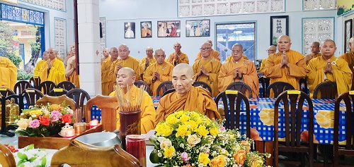 Tôn Đức Tăng Tổ Đình Quan Âm Tu Viện Tác Pháp Tự Tứ Tại Chánh Điện Bổn Tự, Kết Thúc Mùa An Cư Kiết Hạ PL.2566